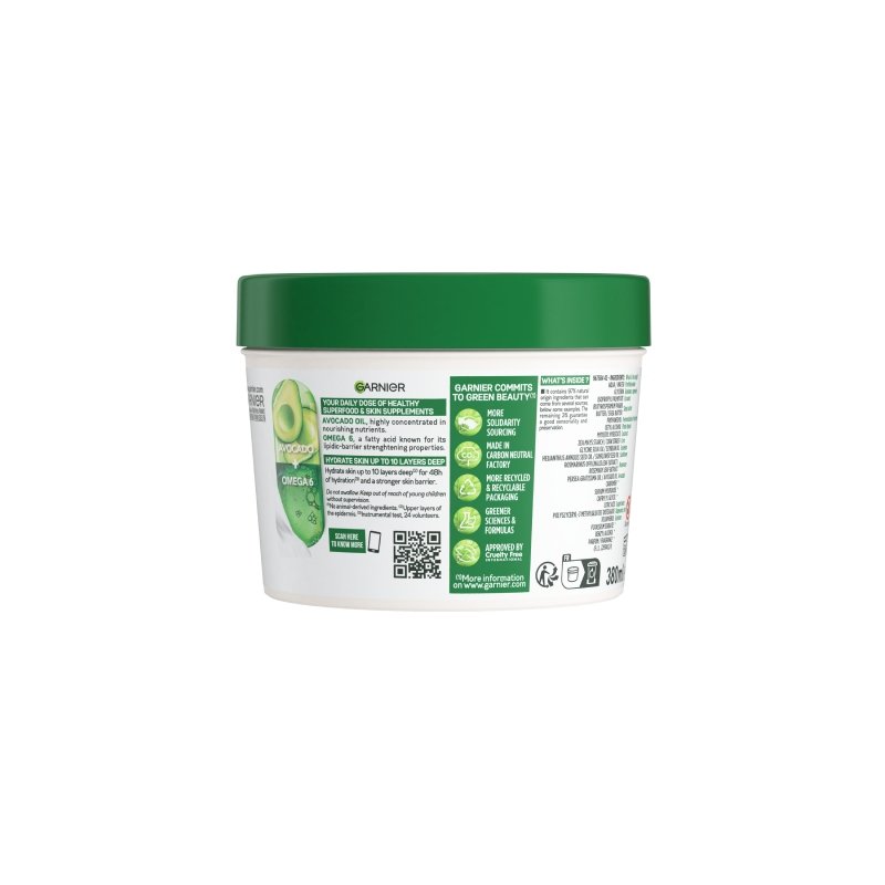 Body Superfood Avocado & Omega 6 Back of Pack Shot